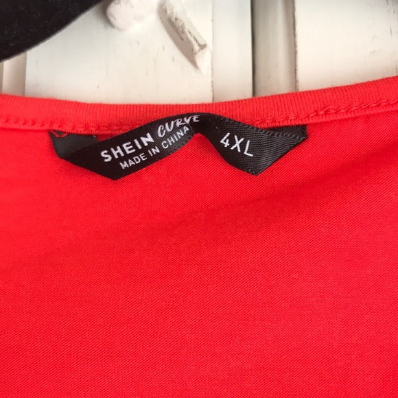 🏵️donated 10/25 Orangish red plus size crop top 4X fall fashion - Picture 4 of 4
